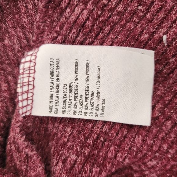 American Eagle Outfitters Marron Twisted Back Longsleeve Sweater XS - Picture 4 of 6